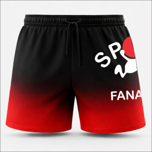 SportFanatix Rugby Shorts Fade Front Large Logo